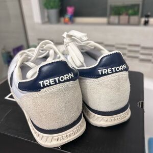 Tretorn White and Navy Sneakers